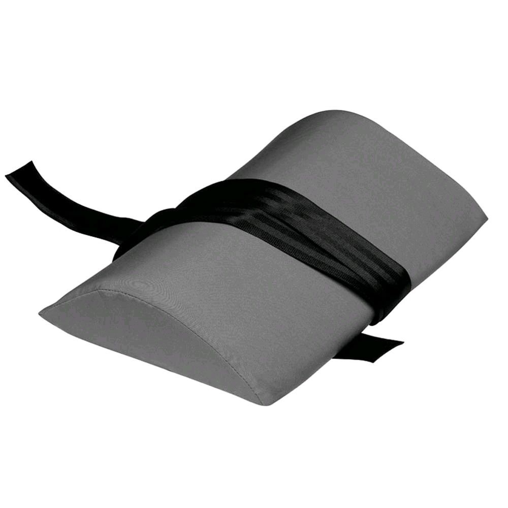 Pader Lordosekissen mit Klettband, anthrazitfarbenes Kissen mit gebogener Form