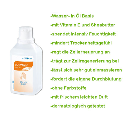 Schülke esemtan® Dry Skin Balm Körperlotion, weiße Flasche
