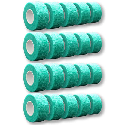 MC24® Fingertape 2,5 cm x 4,5 m, türkis, kohäsiv, Rollen im Set