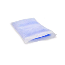 Vliesstoffhülle für Kalt-/Warm-Kompressen, hellblau, gefaltet, 12x29 cm