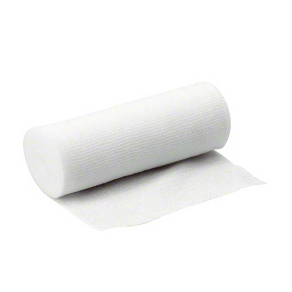 Elastischer Fixierverband-Rolle mit weißem Träger und abrollbarem Verbandstreifen
