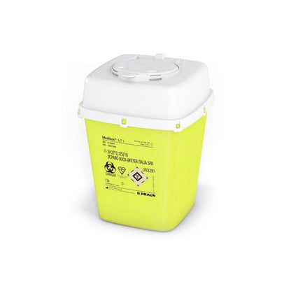 B.Braun Medibox® Entsorgungsbehälter gelb/weiß mit Deckel, 5,7 l