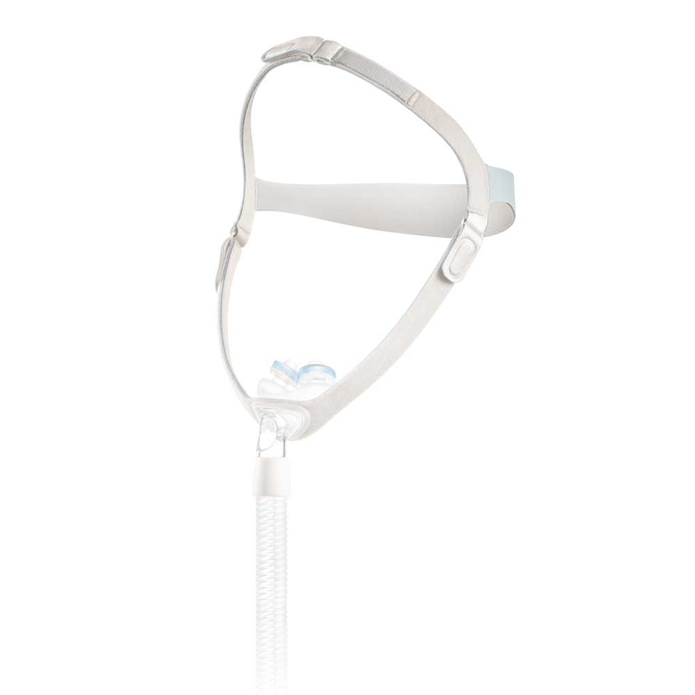 Philips Nuance CPAP-Nasenmaske mit Trageband, Gelkissen und Schlauch