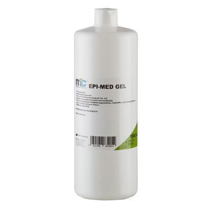 IPL-Kontaktgel EPI-MED GEL, Flasche mit grünem Hinweisbereich und weißem Deckel