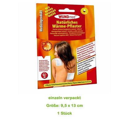Holthaus Medical Wärmepflaster 9,5x13 cm: verpackt, Größe- und Stückhinweis sichtbar