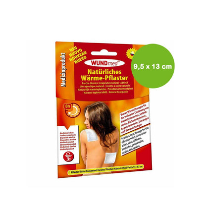 Holthaus Medical Wärmepflaster 9,5x13 cm: Verpackung mit grünem Größen-Label