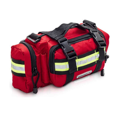 ELITE BAGS Sanitätertasche HIPSTER in Rot, Hüft-/Schultertasche mit Reflektorstreifen