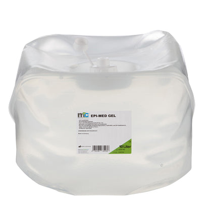 EPI-MED IPL-Kontaktgel im 10-Liter-Beutel mit Etikett und Verschluss
