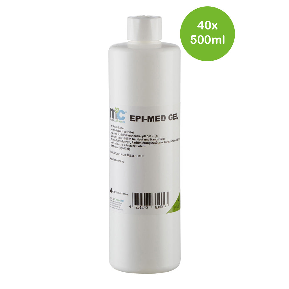 IPL-Kontaktgel EPI-MED Gel, Flasche, Pumpspender, 40×500 ml