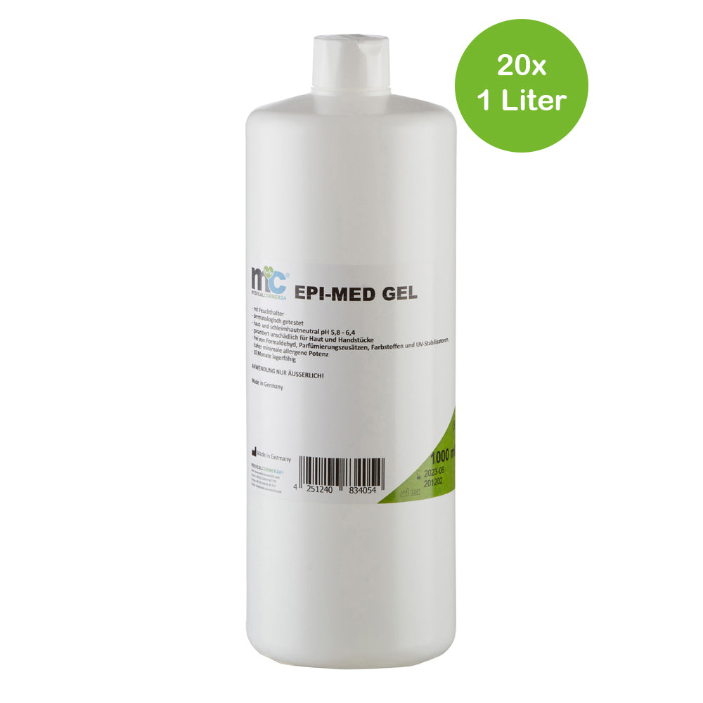 IPL-Kontaktgel EPI-MED Gel, Flasche, Pumpspender, 20×1 Liter