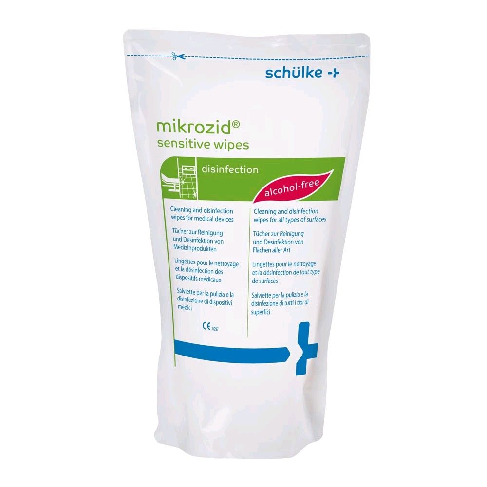 Schülke Mikrozid® Sensitive Jumbo Desinfektionstücher im Nachfüllbeutel, alkoholfrei