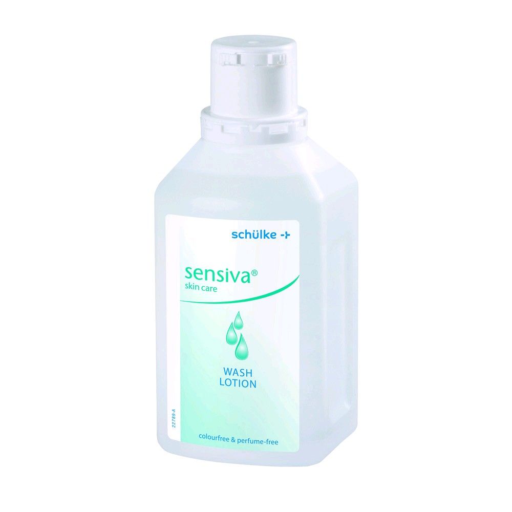 Schülke sensiva® Waschlotion mit Allantoin, farb- und seifenfrei, weiße Flasche
