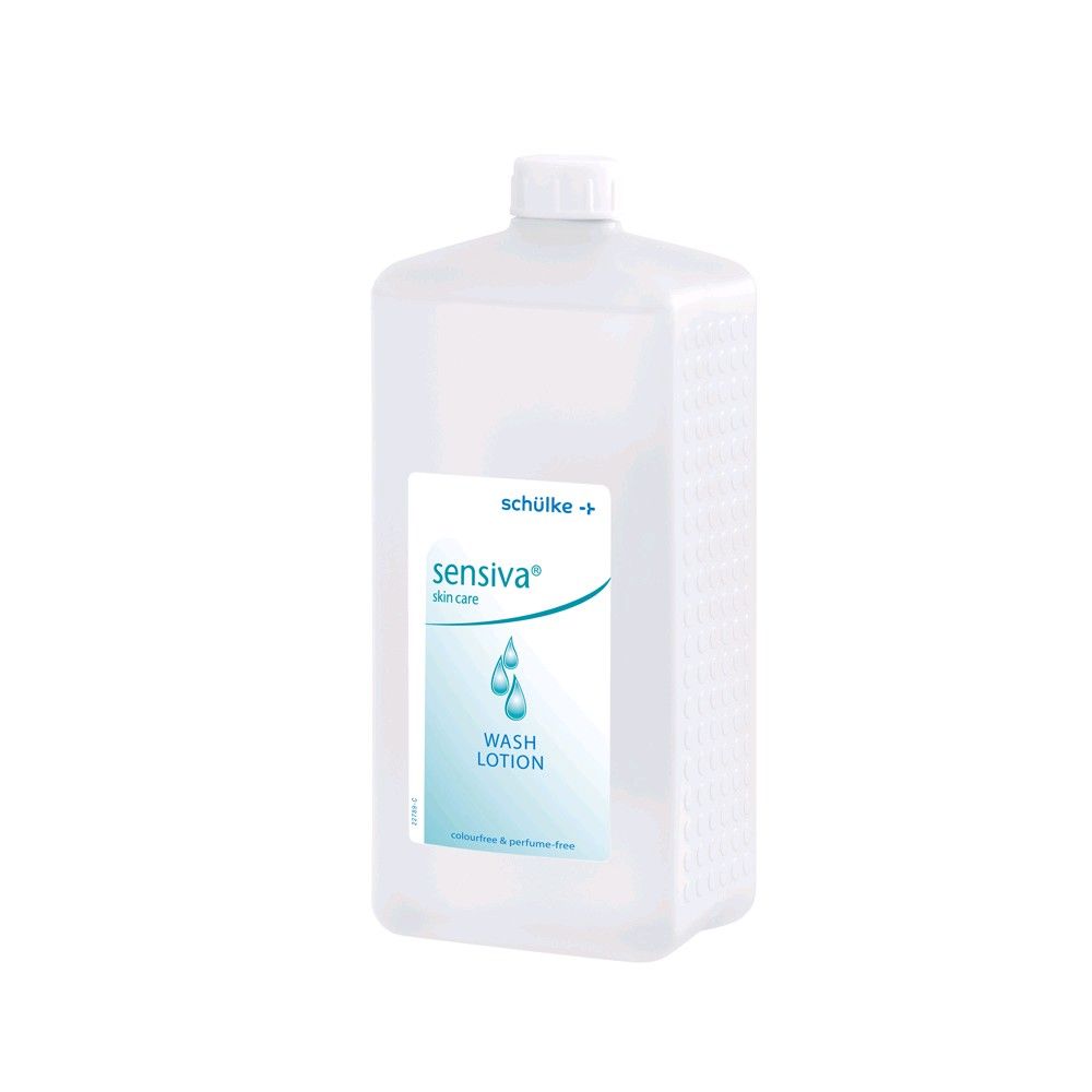 Schülke sensiva® Waschlotion, Kunststoffflasche mit Schraubverschluss und Etikett