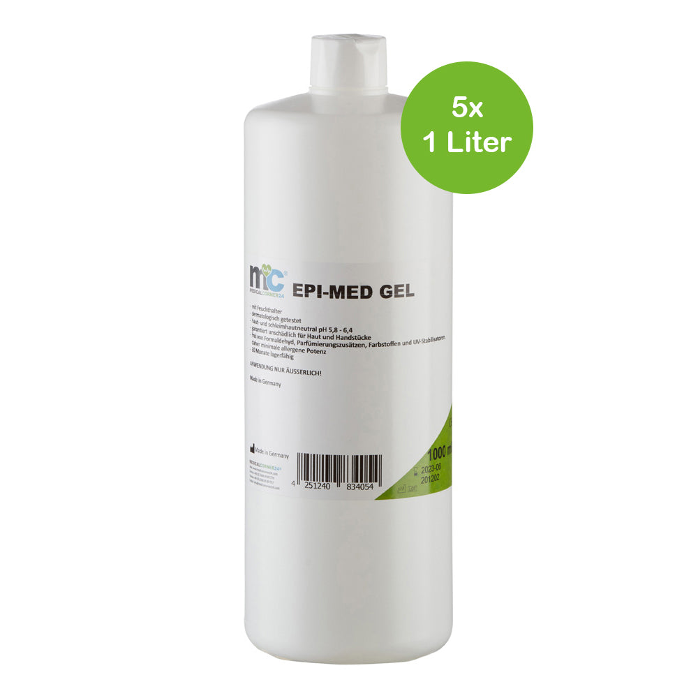 MC24 Epi-Med IPL-Kontaktgel, 5×1-Liter Flasche, weiß