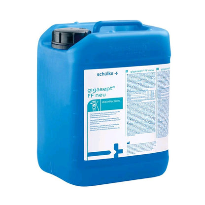 Instrumentendesinfektion gigasept® FF Neu: blauer Kanister mit Etikett
