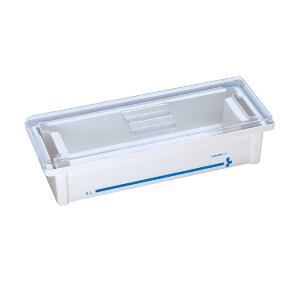 Schülke Deckel für Instrumentenwanne, transparent, Griffmulde und Einsatz