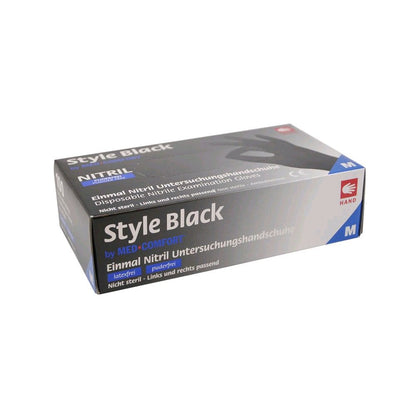 Nitril Einmalhandschuhe Packung, puderfrei, schwarz, Größe M