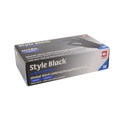 Packung Nitril Einmalhandschuhe, puderfrei, schwarz, Größe M