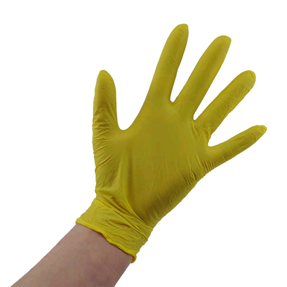Grüner Nitrilhandschuh, puderfrei, Einweghandschuh, Größe M