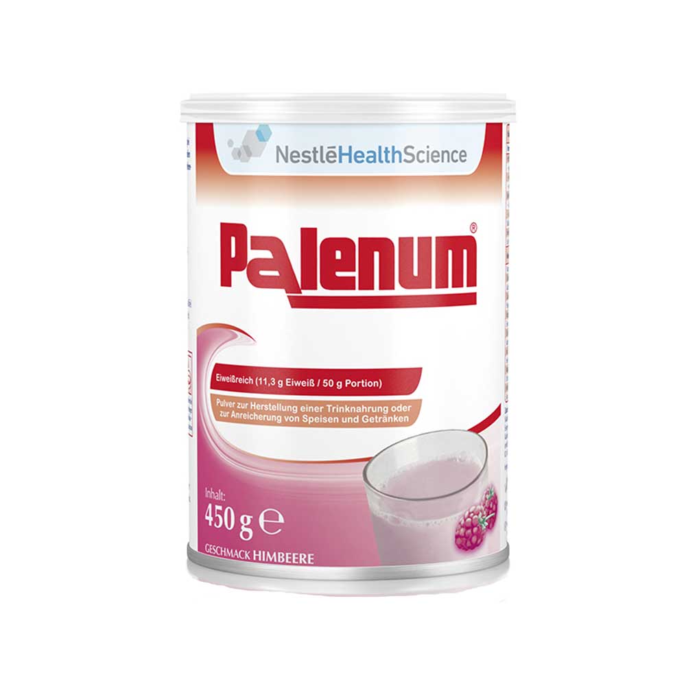 Palenum Trinknahrung 450 g, Geschmack Himbeere, mit Glasportion