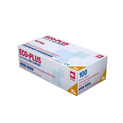 Ampri Eco Plus Nitril-Untersuchungshandschuhe, puderfrei, Größe XL, 100 Stück (Packung)