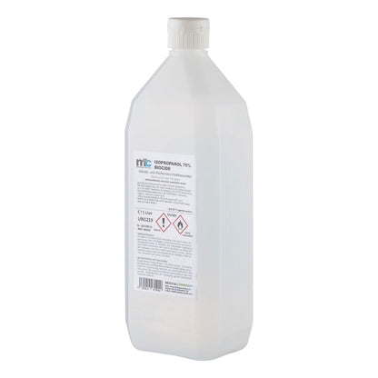 MC24® Hände-/Flächendesinfektion: weiße Flasche mit Etikett, Verschlusskappe