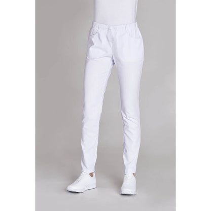 Leiber Damenhose weiß, Blick von hinten mit 2 Gesäßtaschen