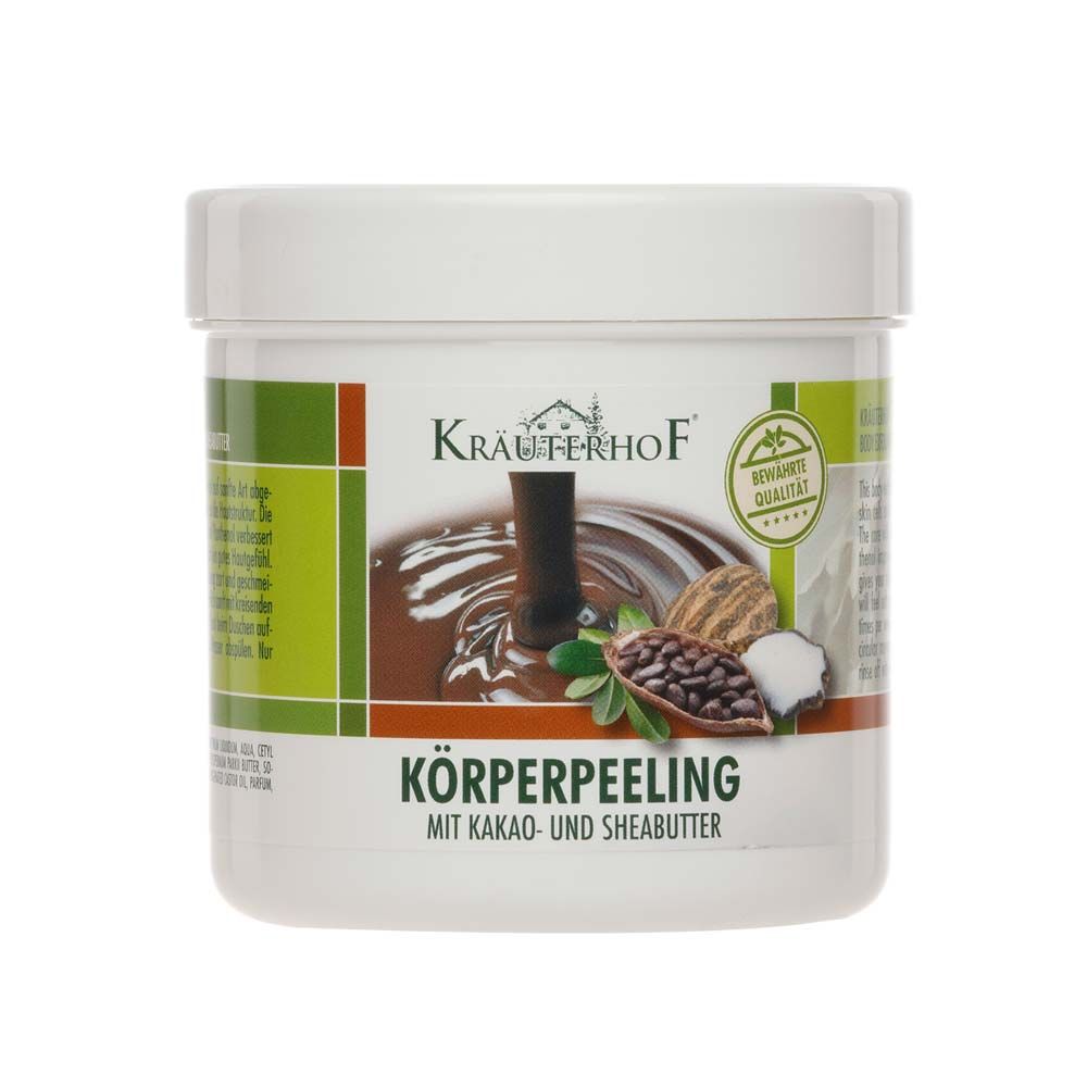 Asam Kräuterhof® Körperpeeling mit Kakao- und Sheabutter im Tiegel