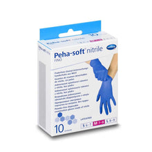 Einmal-Nitrilhandschuhe Peha-soft Fino, blau, verschiedene Größen, 10 Stück Packung