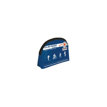 Freizeit-Tasche, blau mit DRK-Rotkreuz-Emblem und Rettungs-Illustrationen vorne