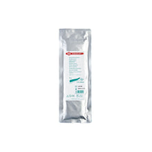Gepolstertes Schienenmaterial Nobasplint in silberner Folienverpackung mit Etikett