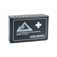 Leina-Werke ADR-Gefahrgutkasten mit ADR-Logo und weißem Kreuz, Metallbox mit Deckel