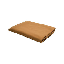 Braune Wolldecke aus Polyester, gefaltet, rechteckig