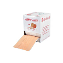 Elastisches Wundpflaster-Rollenpflaster RUDAMED von Noba, beige, aufgerollt im Karton