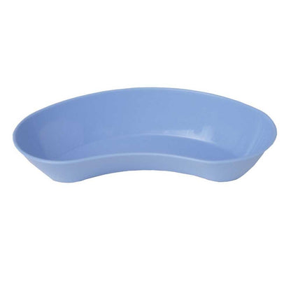 Blaue Kunststoff-Nierenschale, geschwungene Schalenform