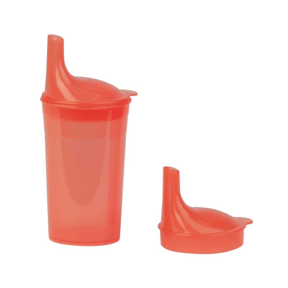 Behrend Trinkbecher-Set mit zwei Mundstücken, orangefarbend, 250 ml