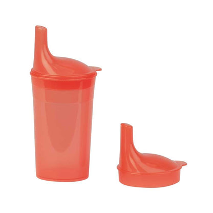 Behrend Trinkbecher-Set mit zwei Mundstücken, orangefarbend, 250 ml