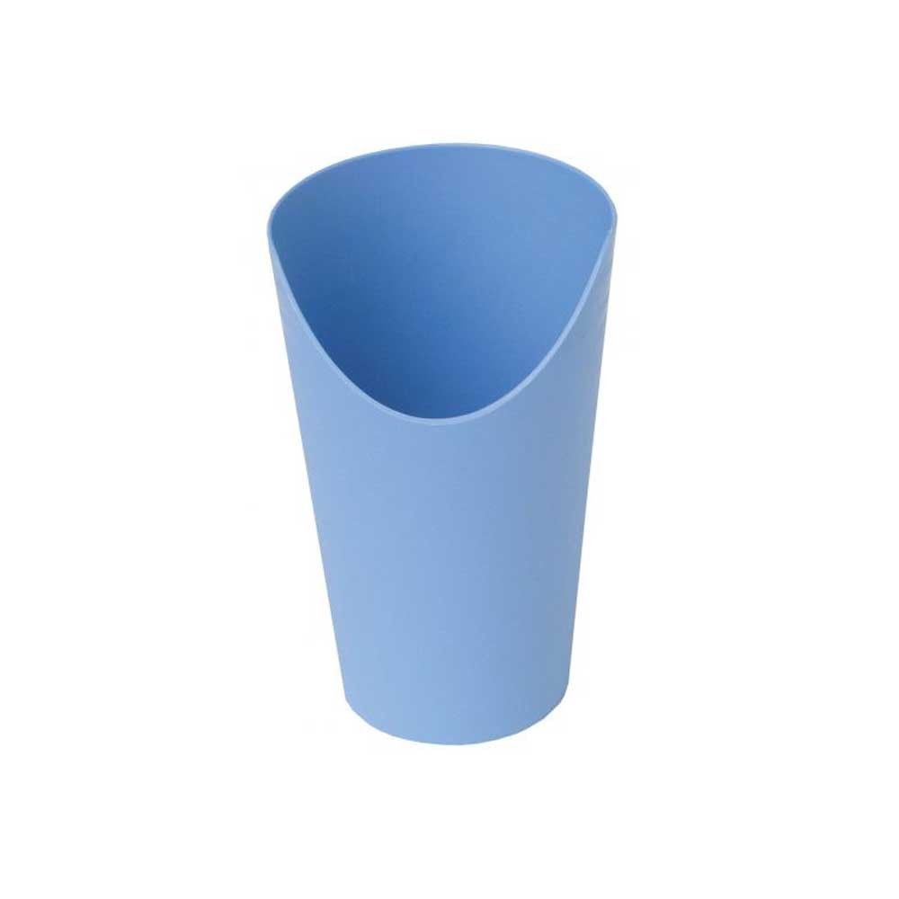 Trinkbecher hellblau mit Nasenausschnitt, 250 ml