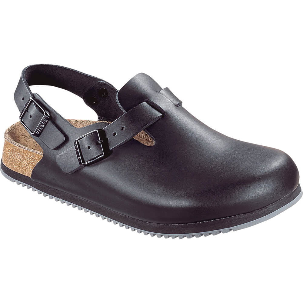Birkenstock Tokio SL Clog schwarz mit zwei Schnallen und profilierter Sohle