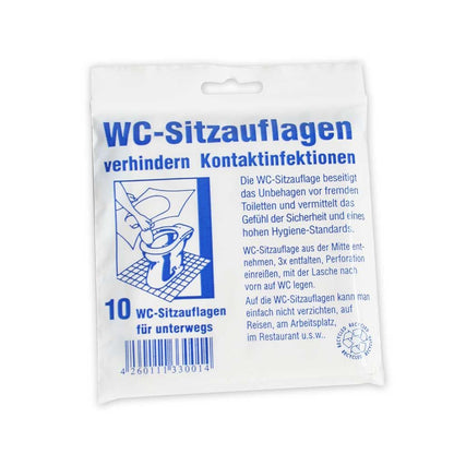 Behrend Einweg-WC-Papiersitze, 10 Sitzauflagen im Beutel