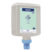 Baktolin® Schaum-Waschlotion Nachfüllpack 1000 ml, Etikett und blauer Anschluss