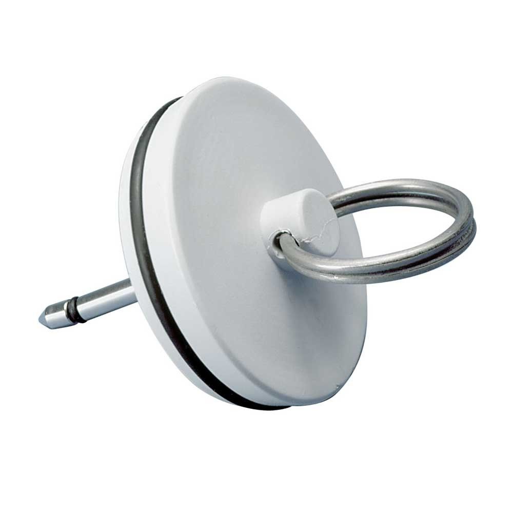 Kopfwaschwanne mit Anschlussring und flexibler Schlauchverbindung, weiß