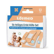 Lifemed® Erste-Hilfe-Set mit Pflastern, 36-teilig, 5 Größen, in Verpackung