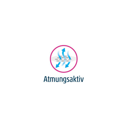 Atmungsaktives Pflaster: Funktionssymbol mit Luftstrom