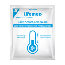 Lifemed® Kälte-Sofort-Kompressen, 13×15 cm Folienbeutel zur Erstkühlung