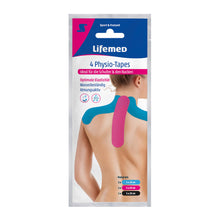 Physiotapes Nacken von Lifemed®: 4-er Packung mit 20×5 cm Tapes