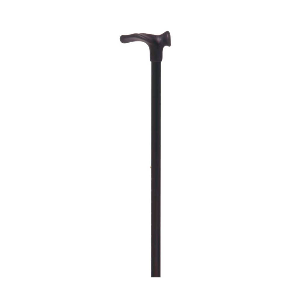 Gehstock mit anatomischem Griff, schwarz, T-Griff oben