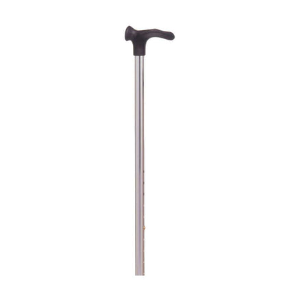Gehstock mit anatomischem Griff, silberfarben, mit Standspitze