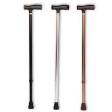 Behrend Aluminium-Gehstock mit Komfortgriff, verstellbar: schwarz, silber, bronze