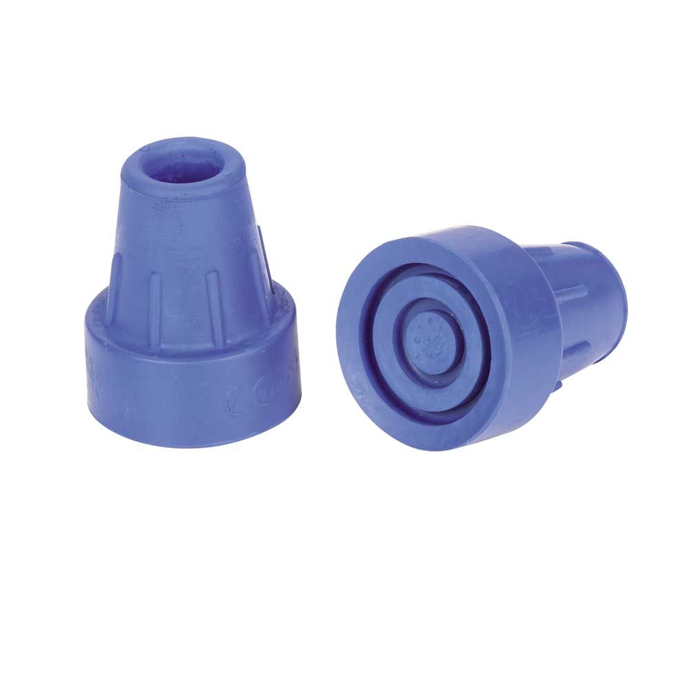 Behrend Krückenkapsel, große Haftfläche, Gr.0, 16 mm, blau, Vorder- und Rückansicht
